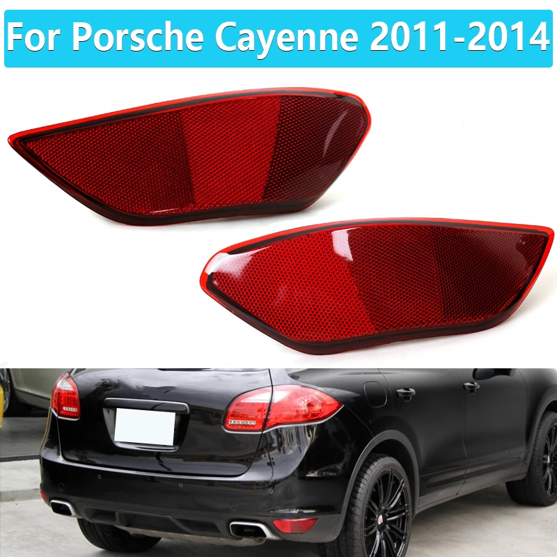 Feu De Pare-chocs Arrière Rouge Pour Porsche Cayenne 2011-2014 - Réf. OEM 95863110500/95863110600 - Compatible, Résistant Aux Intempéries