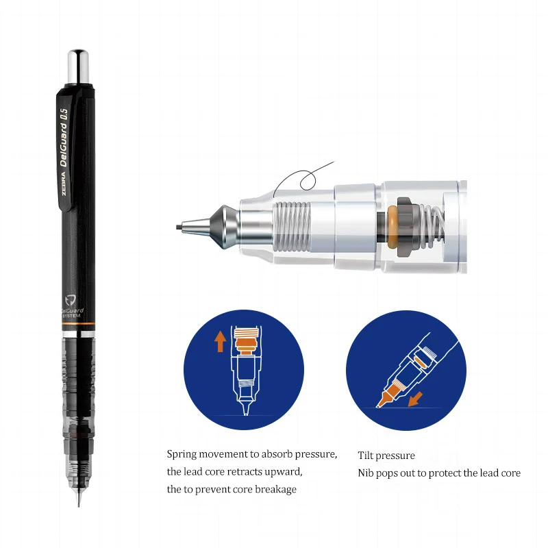 Japan ZEBRA Continuous Core Mechanical Pencil MA85 Graffiti Drawing Writing Activity Pencil 0.5mm School Supplies Stationery 5