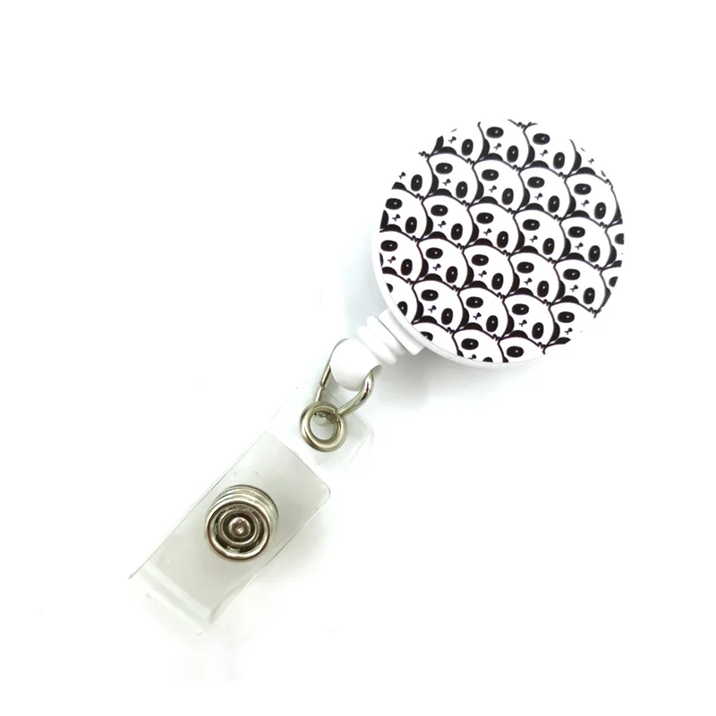 Panda Anime Neck Strap Lanyard with Keychain and ID Badge Holder