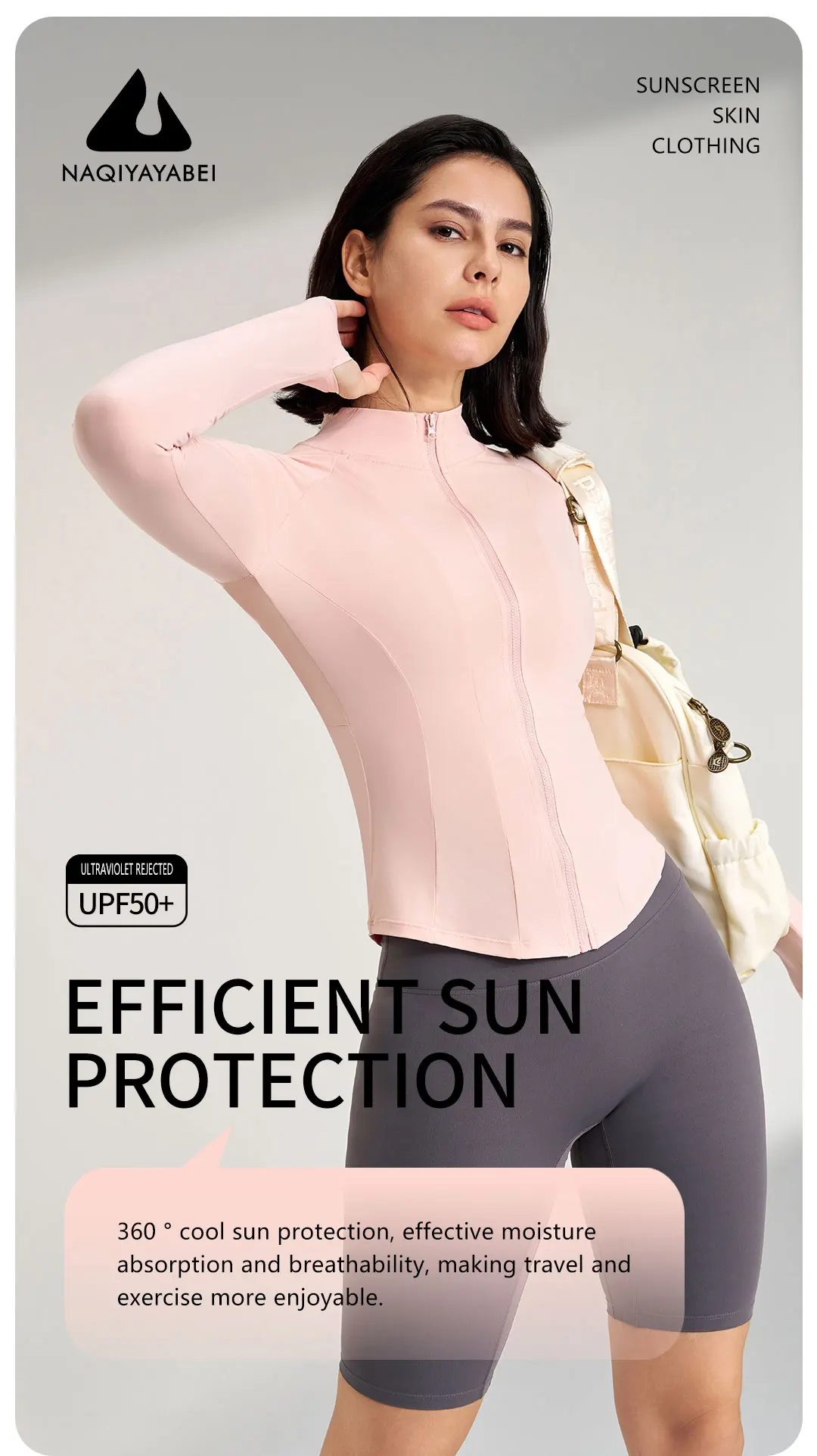 High Elastic Ice Cool Anti-Mosquito Yoga Jacket UV Resistant Sunproof Apparel for Outdoor Training Travel Sports Breathable