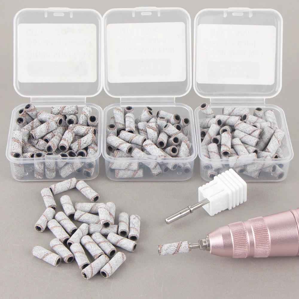 Description Picture 4 of item3.1mm Mini Sanding Bands Stainless Steel Mini Sand Bands Shaft Nail Drill Bits For Manicure Polishing Manicure Tools Accessory