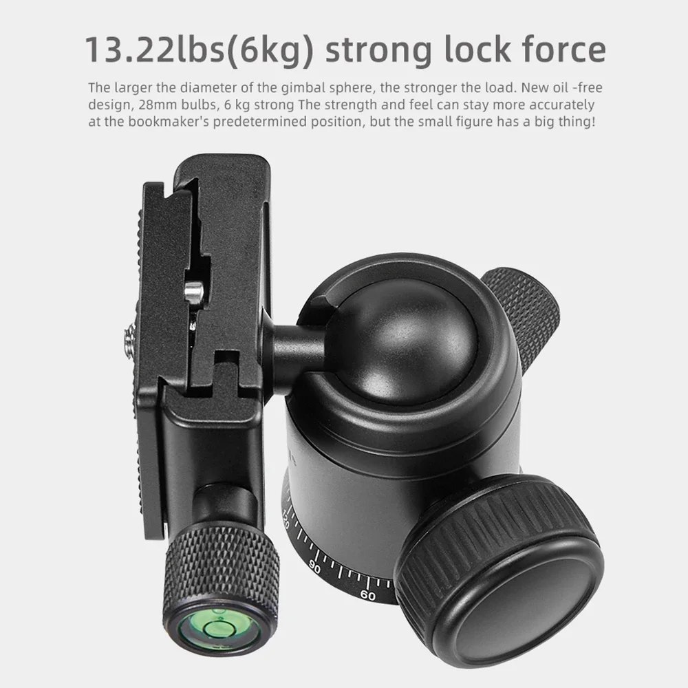 Carbon Fiber Portable Tripode Lightweight Travel Stand Tabletop Video Mini Tripod with 360 Degree BallHead For Camera DSLR