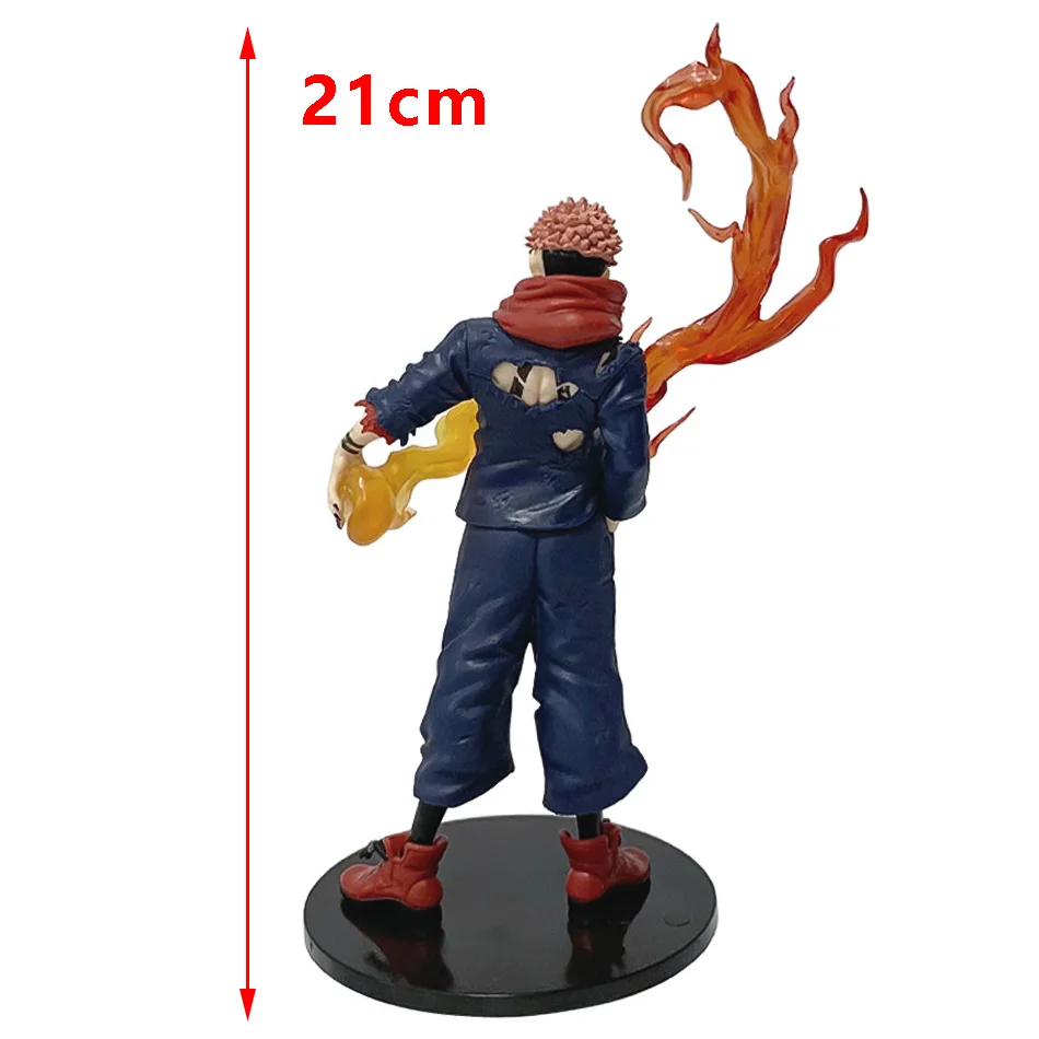Anime 21cm Jujutsu Kaisen Figur Itadori Yuji Actionfigur Modell PVC Puppe Spielzeug Sammlerstück Desktop-Accessoires Geschenke – Detail 2