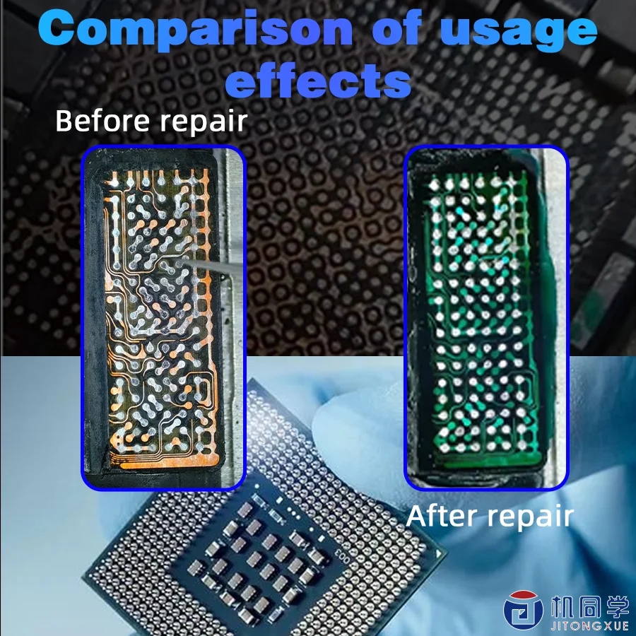 JTX 11-15PM Screen Green Oil Film Stencil Mesh For iPhone Green Oil BGA Ball Planting Template Screen IC Repair Tool