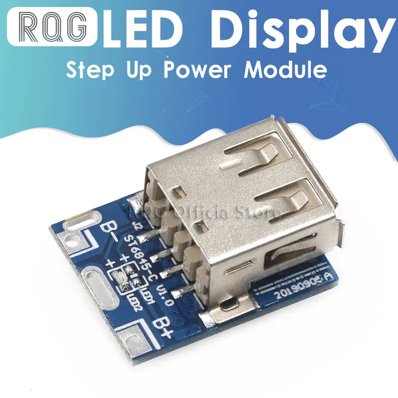 5V 부스트 스텝 업 전원 모듈 리튬 리포 배터리 충전 보호 보드, LED 디스플레이 USB DIY 충전기 134N3P 프로그램 