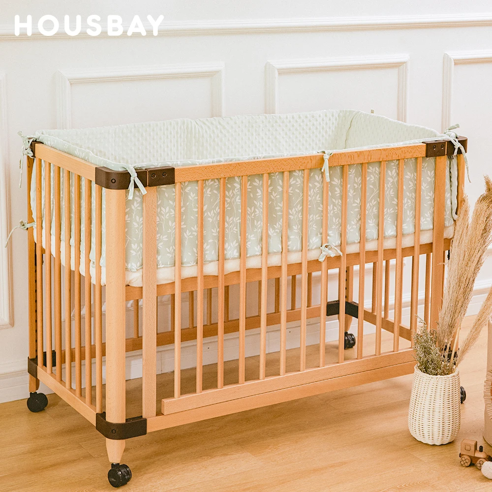 Baby Bumper For Crib 0-3T Baby Bedding Sets Washable Winter Spring Double Sided Design Anti-Collision Crib Bumper 180*28Cm 1Pc