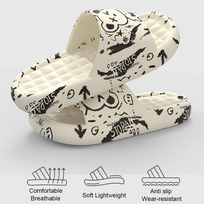 Women Sandals Slippers Summer Beach EVA Non-slip Indoor Bathroom Flip Flop