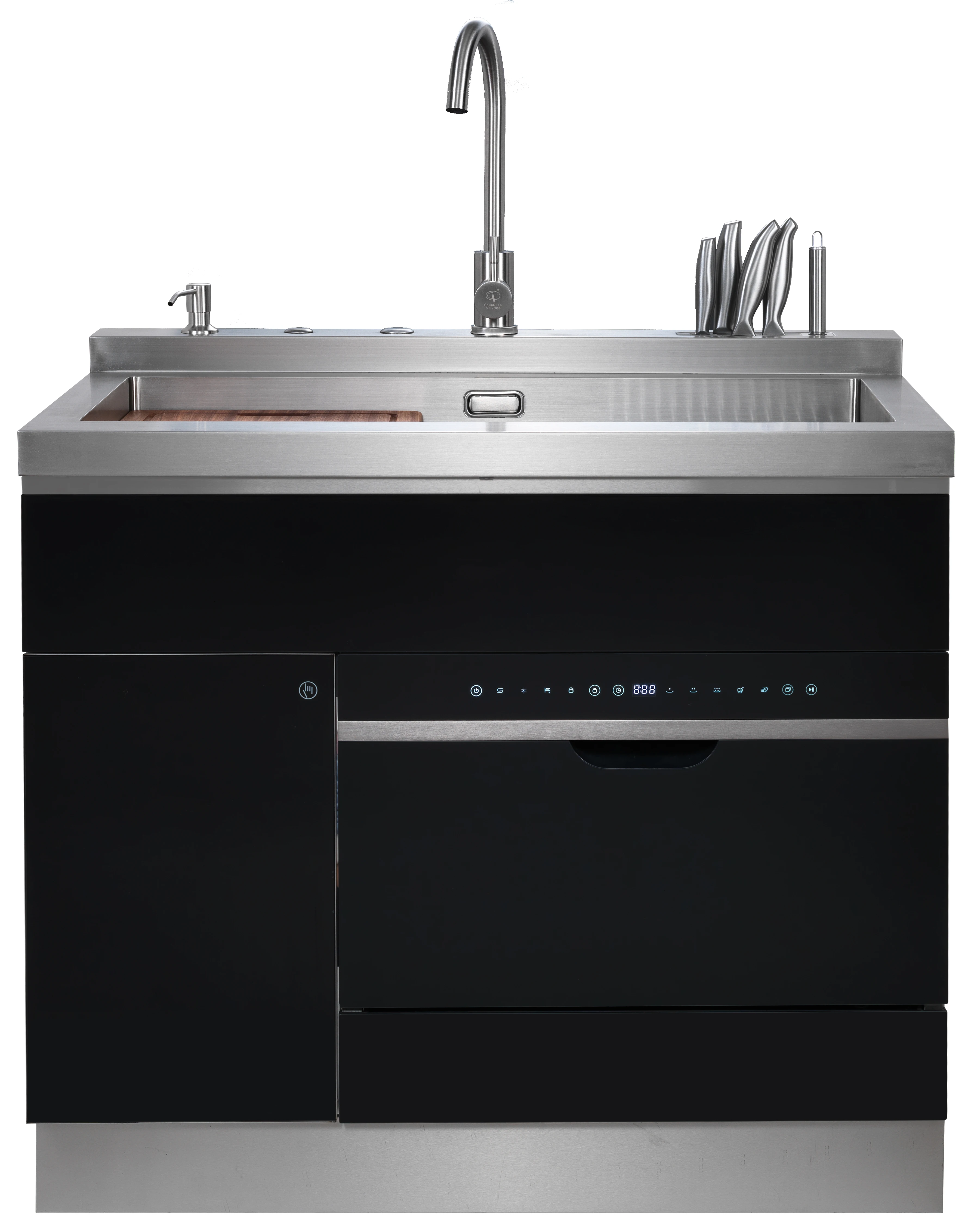 Stainless Steel Modern Luxury Smart 3-in-1 Built-in Dishwasher Kitchen Sink 3