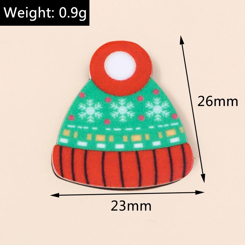 Leslie Mix 10/20/30 Stück neue Frohe Weihnachten Charms Harz Flatback Cabochons für DIY Schmuckherstellung Ohrringe Halskette Zubehör – Detail 11
