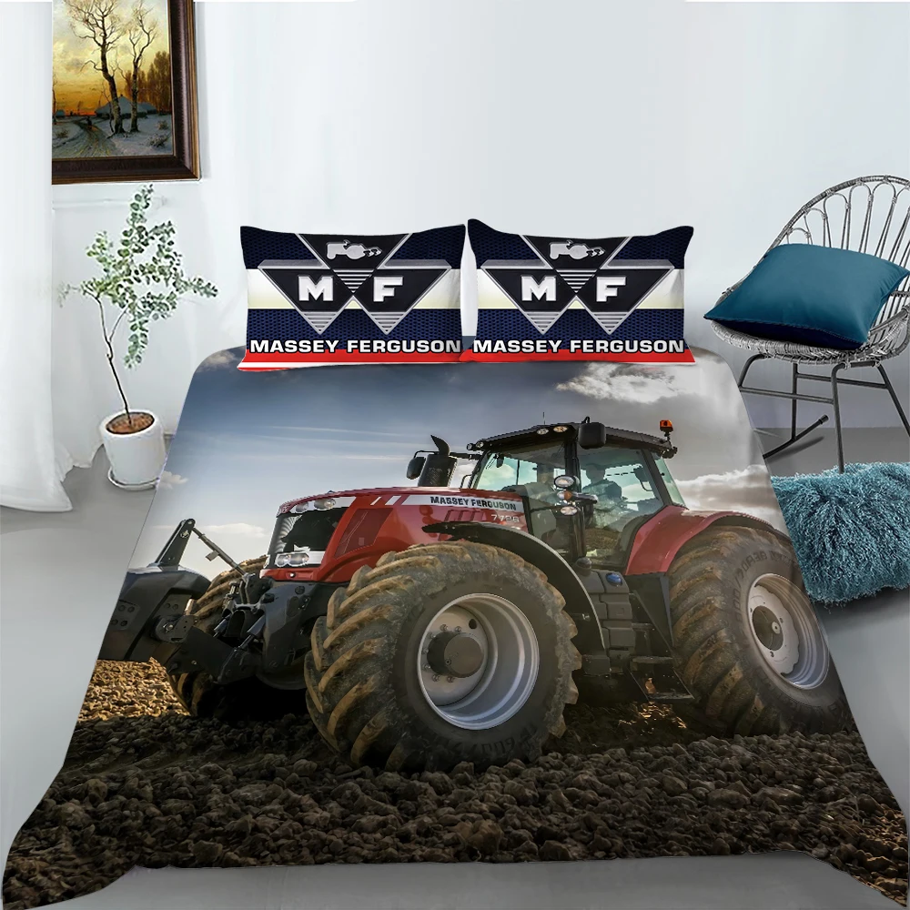 

Wholesale European Pattern Hot Sale Soft Bedding Set 3d Digital Tractor Printing 2/3pcs Duvet Cover Set ES/DE/EU/AU/US Size