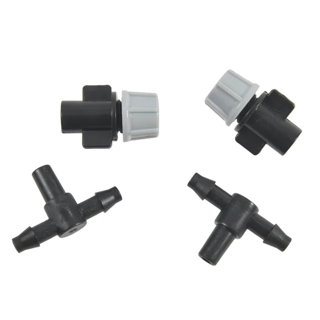 10 Db Szürke Spray-Fúvóka 4/7 Mm-Es Pólóval Öntözni Öntözve A Növényekre Permetező Sugarat 0,6-0,9 M Kiváló Minőségű Fúvóka - Image 3