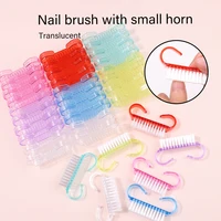 50 Pcs/Lot Cleaning Nail Brush Tools Colorful Plastic Dust Cleaner Brushes Nail Art Manicure Pedicure Powder Soft Remover 1