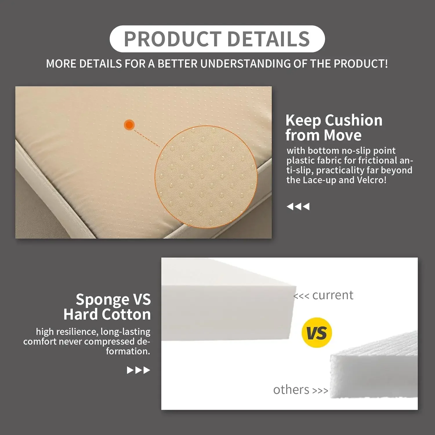 NEW-3 Pieces Patio Single Sofa Chairs and Glass End Table Outdoor Chairs Set of 2 and SideTable with Anti-Slip Cushions , Khaki