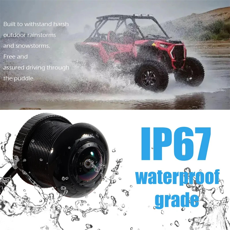 RZR IP67 Night Vision Front Camera Kit UTV Compatible with Polaris RZR XP 1000 Turbo S PRO XP 4 Turbo S -