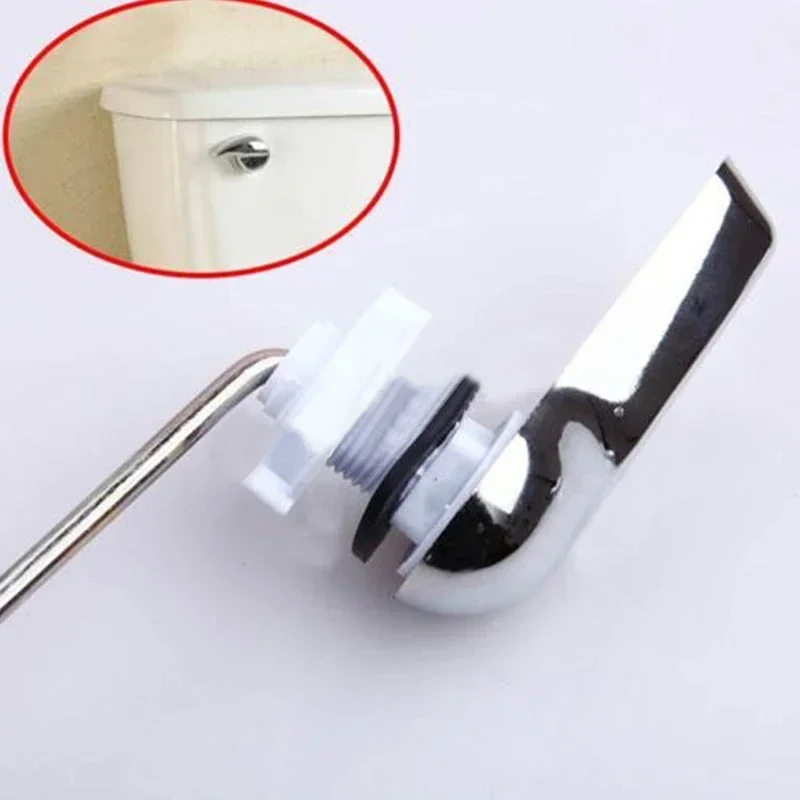 Description Picture 4 of itemToilet Tank Flush Lever Chrome Finish Toilet Handle Wrench Fits Most Toilets Water Tank Accessory Bathroom Tools