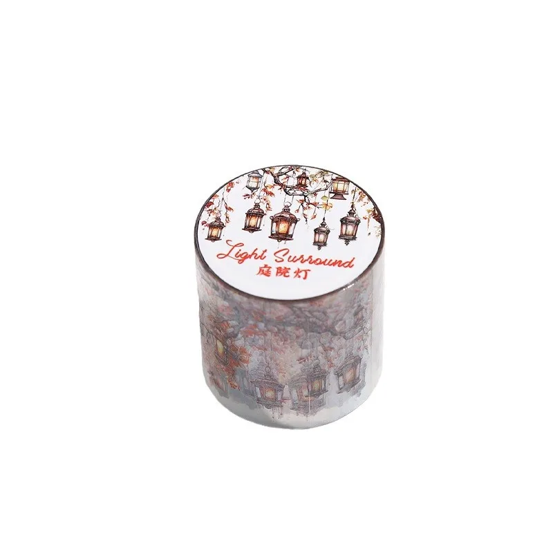1 롤 쉘 라이팅 PET 테이프 핸드 계정 장식 테이프 일기 스크랩북 DIY 공예 용품 학생 문구 용품