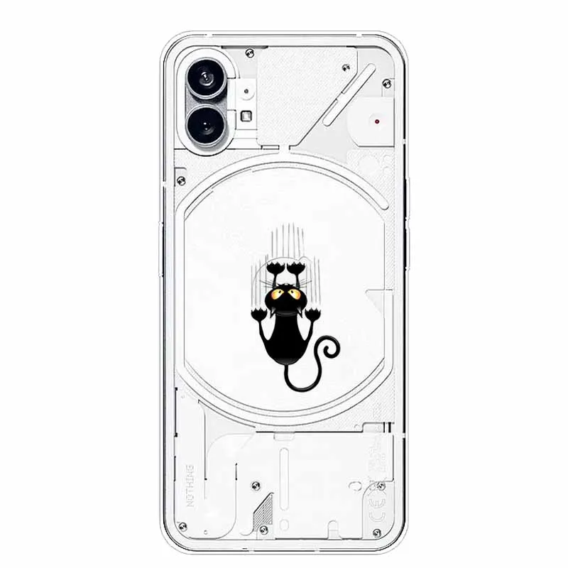 Silicone Soft Cute Transparent Protective Case - Clear TPU Cover