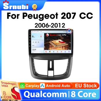 Android inalámbrico Carplay Radio de coche para Peugeot 207 CC 207CC 2006-2015 reproductor Multimedia 2Din navegación estéreo unidad principal Auto 1