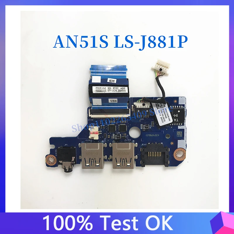 

Free Shipping LS-J881P High Quality FOR ACER AN51S USB Board VAUAO Cable 100% Full Tested Working Well