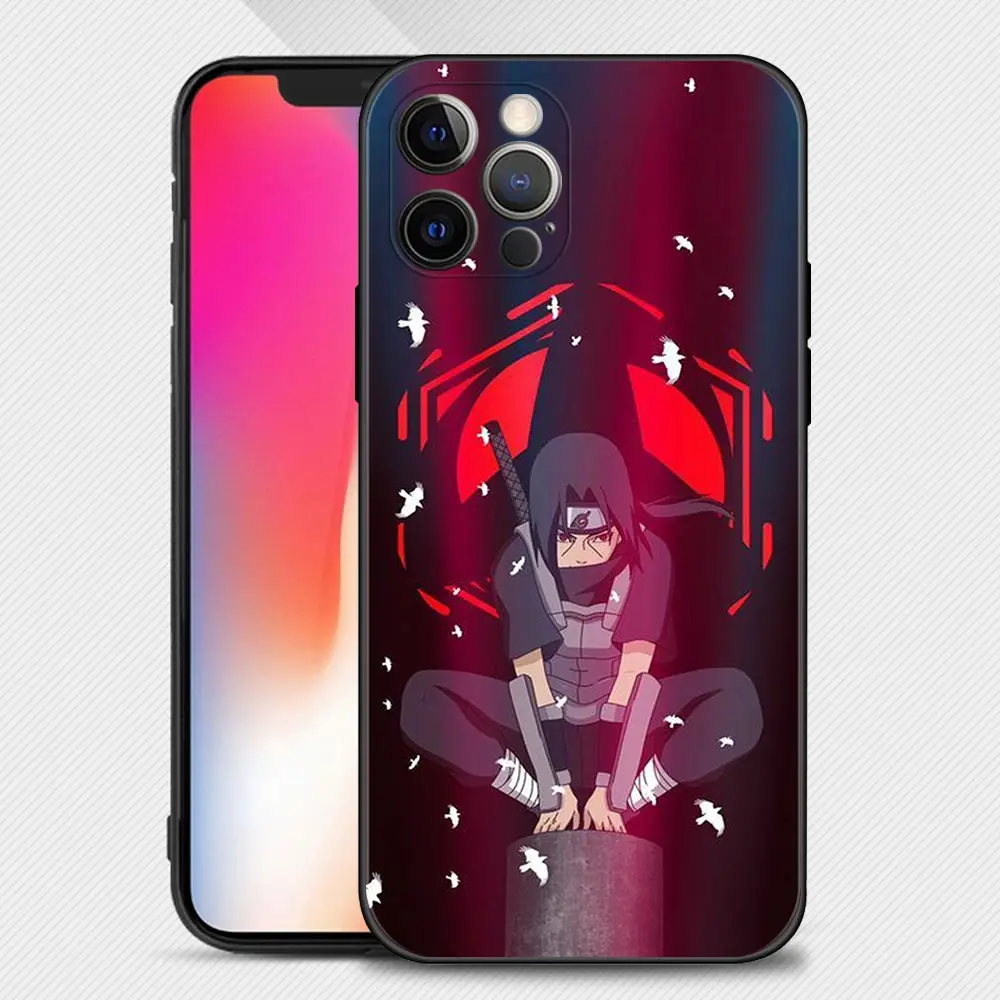 iphone 13 pro wallet case Case For Apple iPhone 13 12 11 Pro Max 13 12 Mini XS Max XR X 7 8 6 6S Plus 5 5S SE 2020 Anime Uzumaki Naruto Red Uchiha Sasuke best case for iphone 13 pro 