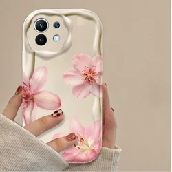 Pink Cherry Blossom Phone Case for POCO F3 (White)