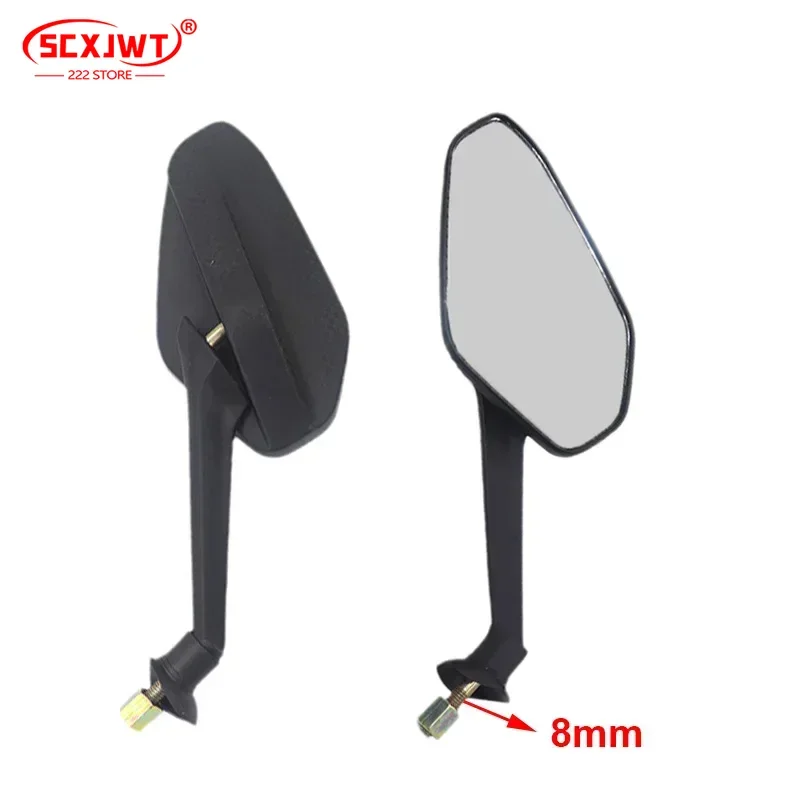 8mm Rearview Mirror Reverse  with Base Fixing Bracket for Citycoco Electric Scooter Motorcycle Accessories Parts 4