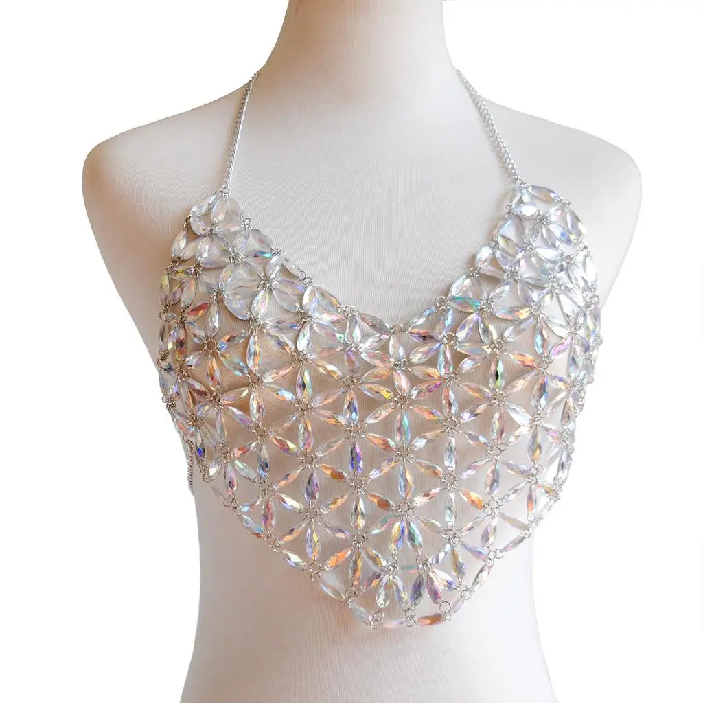 

Shiny Low-cut Halter Hanging Body Jewelry Gift, Fashionable Body Jewelry Accessories