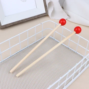 목제 어린이 비터 말렛 드럼 스틱, 실로폰 드럼용 타악기 액세서리, 초보자용 연습 도구, 200mm, 2 개