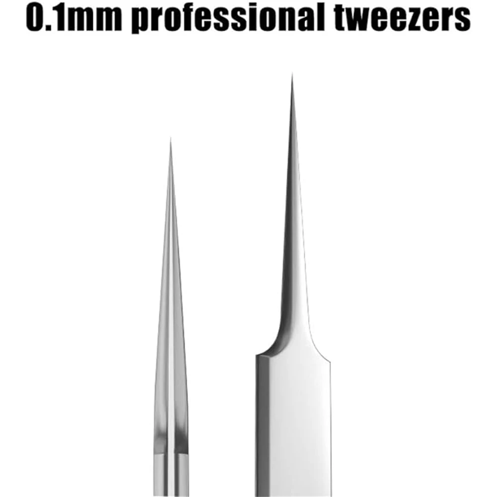 Tweezers 3pcs/Set Blackhead Remover Pimple Remover Precision Pimple Popper Tool Cell Clip Acne Needle Stainless Ste