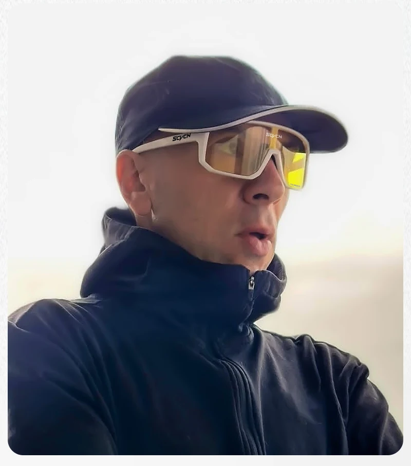 SCVCN Gelb Polarisierte Nachtsichtbrille Radfahren Sonnenbrille Männer Fahrrad MTB Fahren Gläser Frauen Outdoor Sport UV400 Gläser – Detail 12