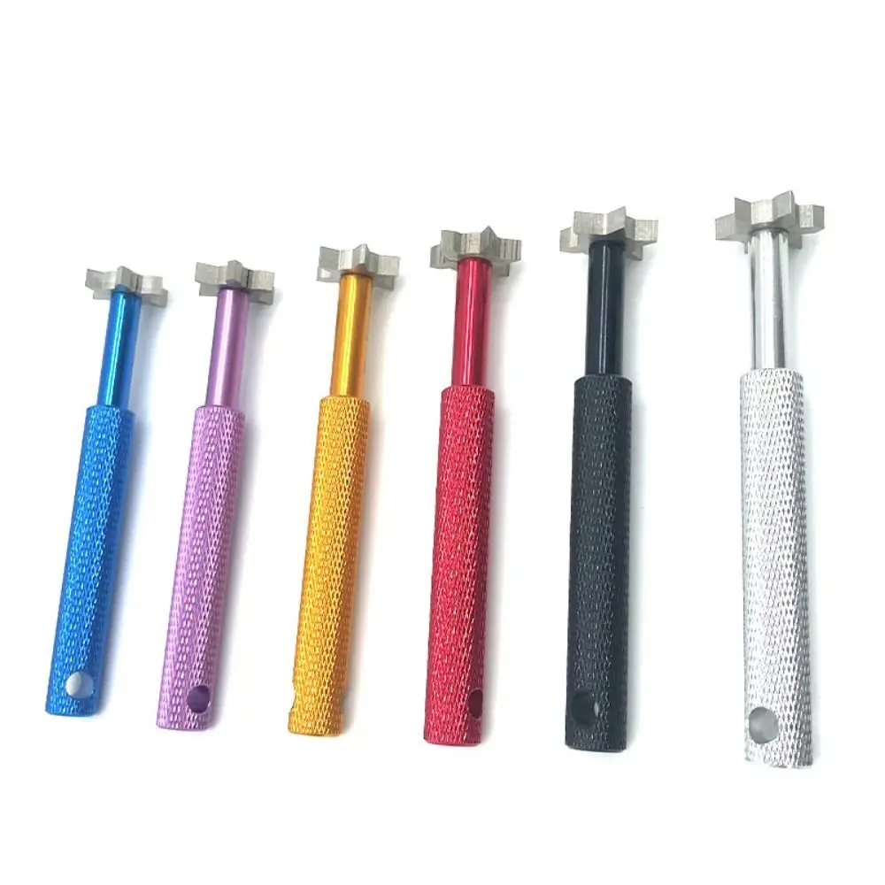 

Strong Golf Club Sharpener Head Cleaning Non-Slip Golf Club Grooving Sharpening Tool 6 Colors Wedge Alloy Golf Sharpener