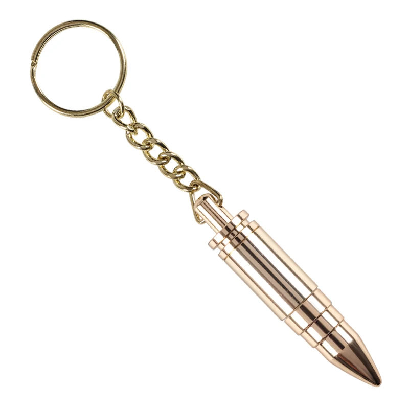 

Fashion Bullet Shape Stainless Steel Metal Cigar Punch Cutter Keychain - Silver 1pcs cu813
