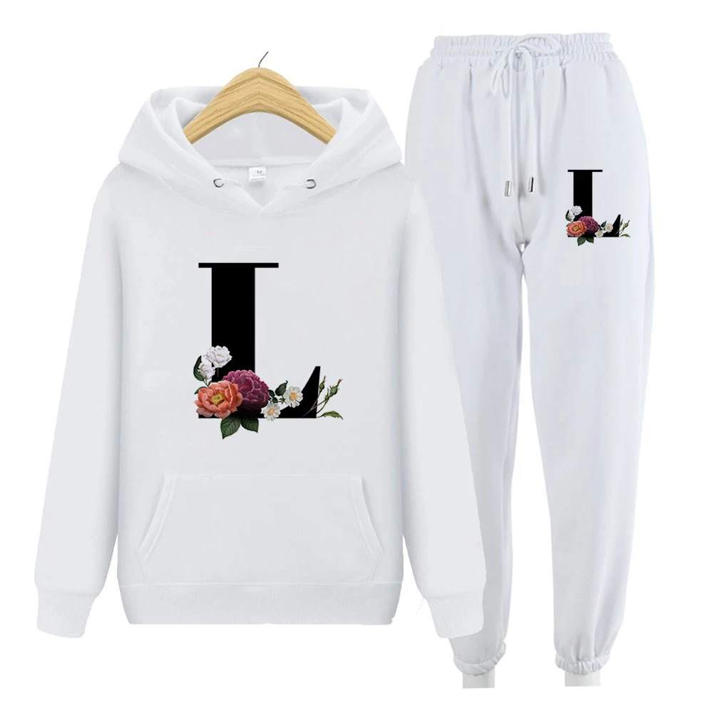 Two Piece Sets Hoodies Women Sweatshirt Winter Long Sleeve Hoodies Harajuku Hoodie Vintage Letters Print Sweatshirts Sudadera