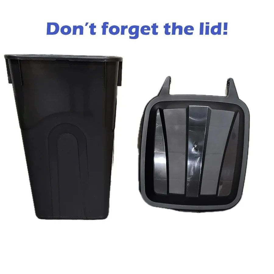 trash can at curb