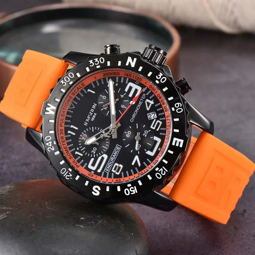 

Original Brand Mens Watches Luxury Top Quality Multifunction Sports Wterproof Watch Automatic Date Chronograph Quartz AAA Clcok