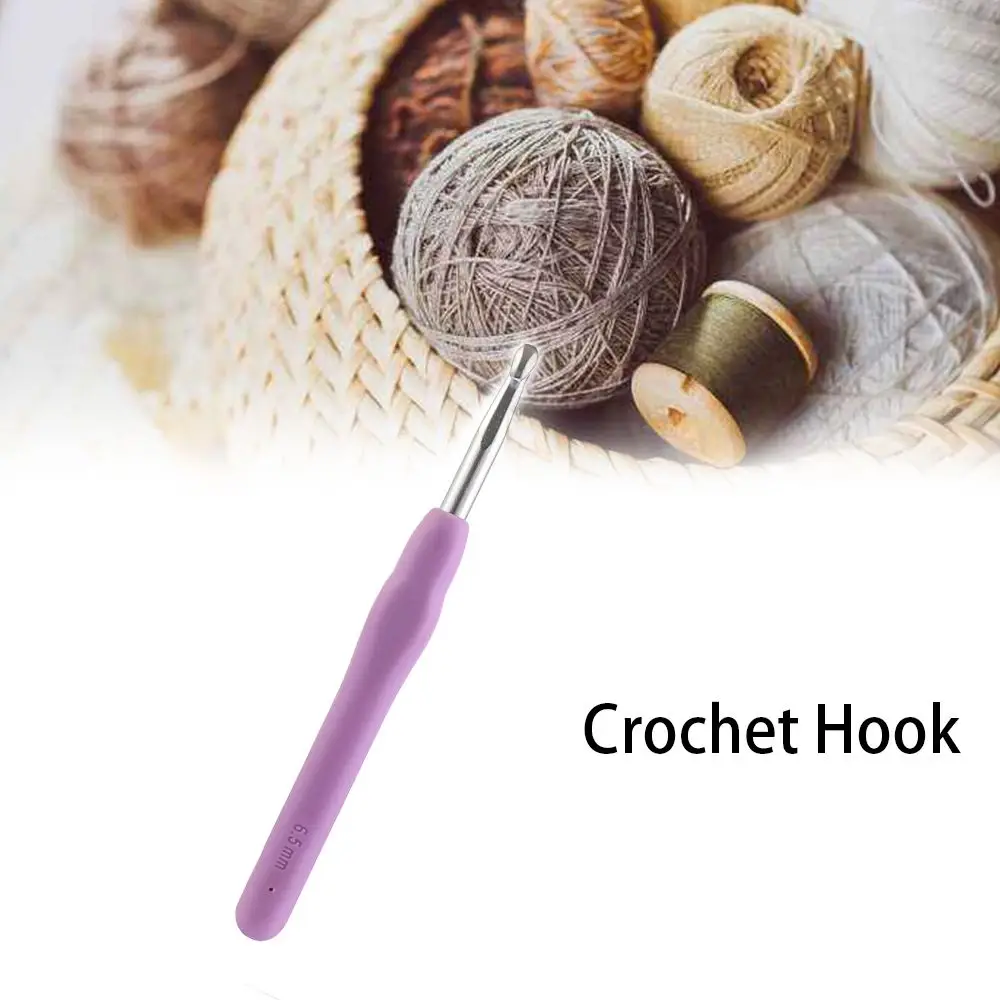 Crochet Hooks Ergonomic Handles 3.0mm Comfortable Grips Crochet Needles  Yarn Weave Knitting Needles