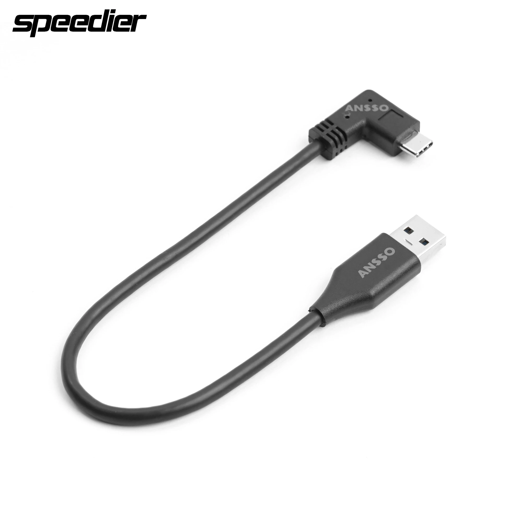 Cavo Dati Usb 3.1 Tipo C Curva Bmpcc Z Cam E2 Cavo Ssd T5Ssd Supporto Trasmissione Dati Ultra Sottile 100W (Pd 20V 5A) Ricarica