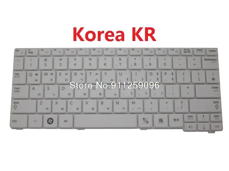 

Keyboard For Samsung NB30 NB20 N143 N145 N148 N150 English US Korea KR Russia RU Arabia France ARFR AR Thailand TI Nordic NE