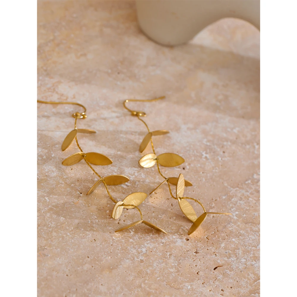 Yhpup Retro Earrings Stainless Steel Prevent Allergy Jewelry