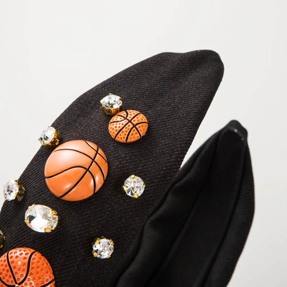 European and American Fashion Sports Basketball Football Baseball Accessories Headband Hair Accessories Diamond-Laid Hairband