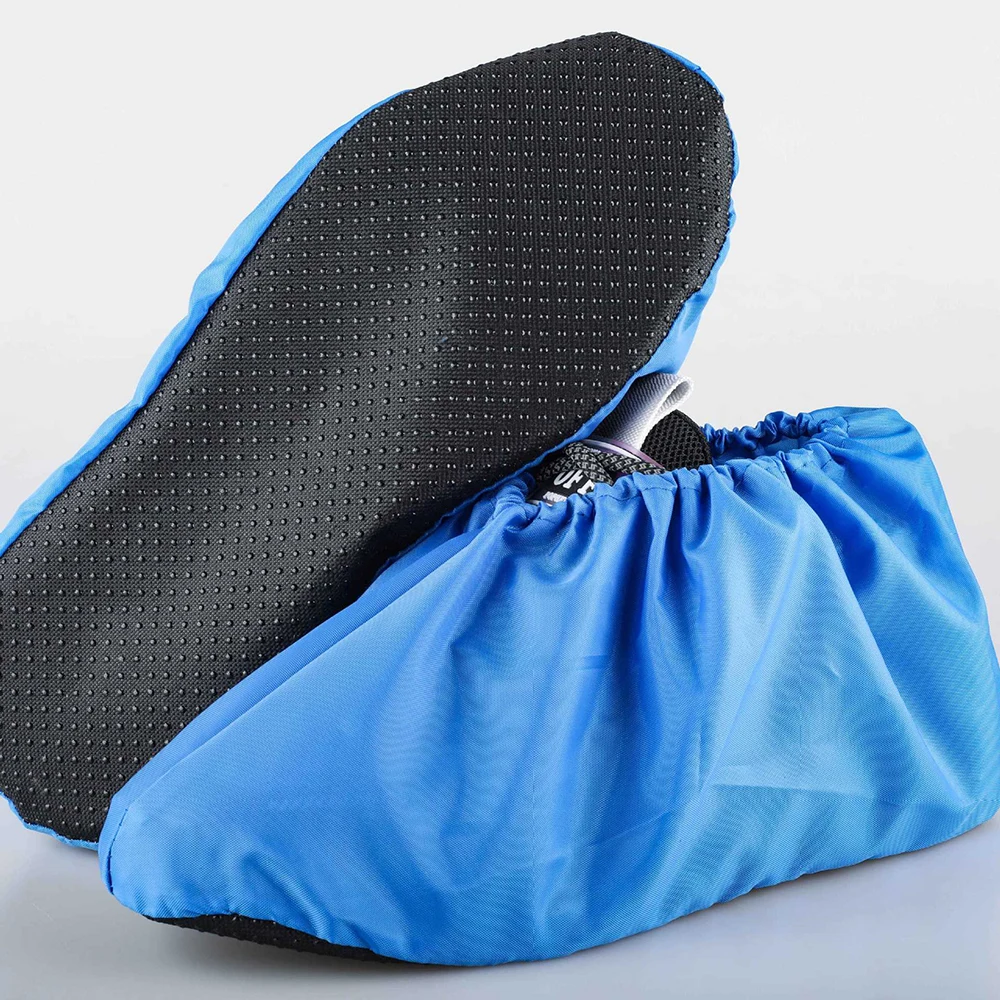 Non-slip Washable Shoe Covers Thicken Reusable Home Indoor Shoes Protector Cover Dust Proof Unisex Household Shoes Covers 1Pair