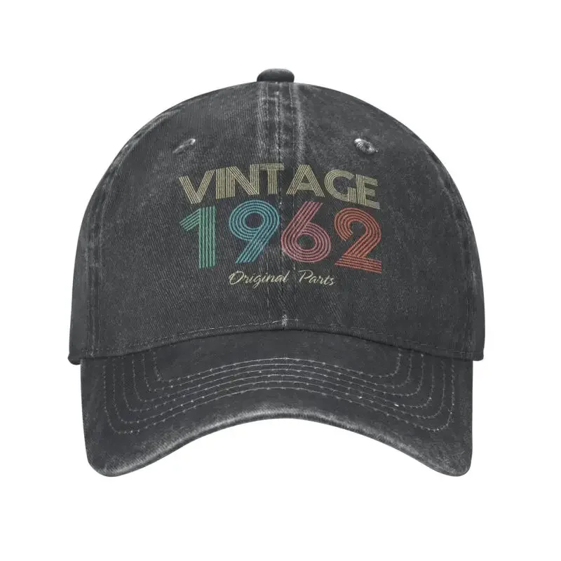 

Personalized Cotton 1962 Birthday Vintage Original Parts Baseball Cap Hip Hop Women Men's Adjustable Dad Hat Spring