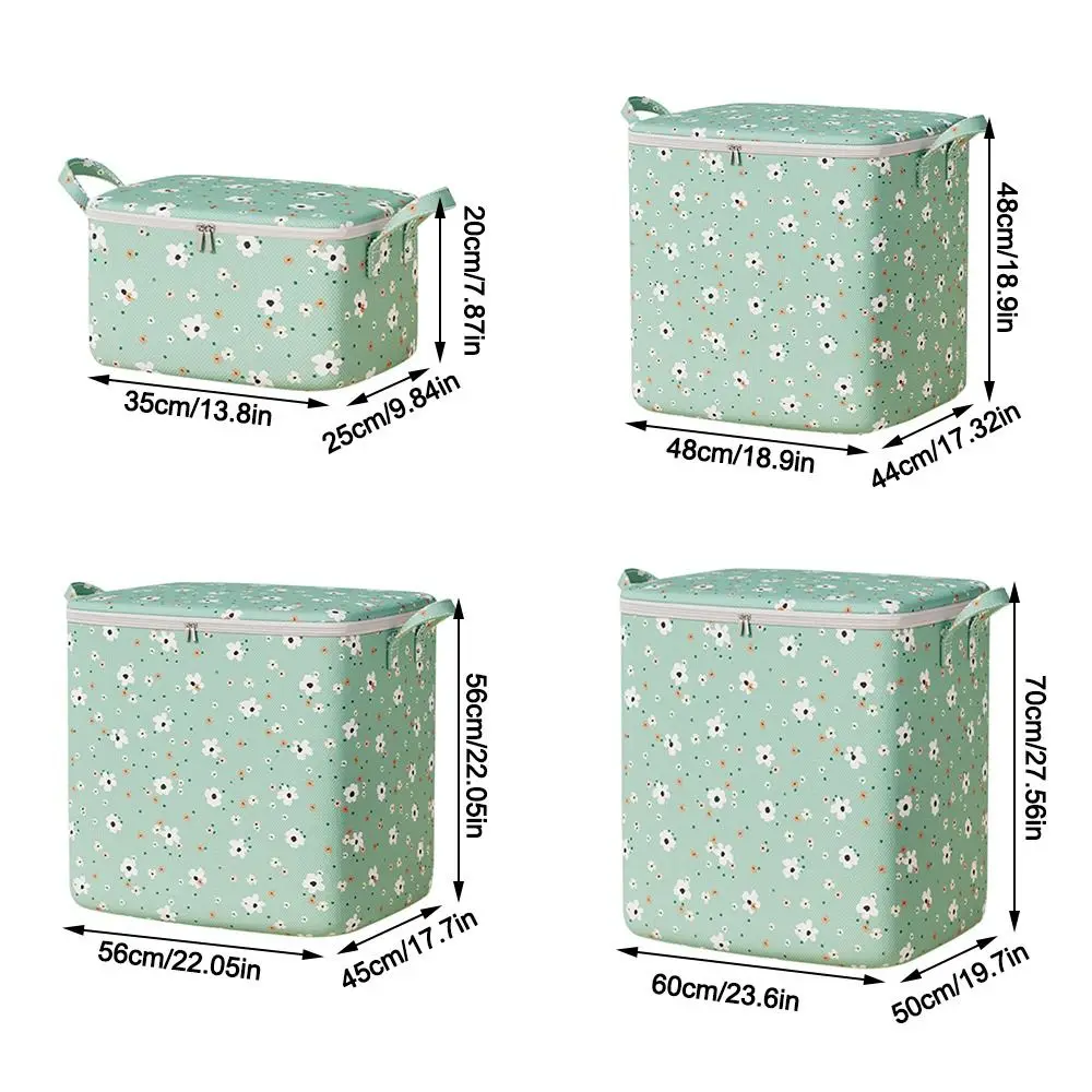 Folding Storage Baskets Quilt Organizer Clothes Storage Bag with Handles Large Capacity Home Closet Storage Organization 6