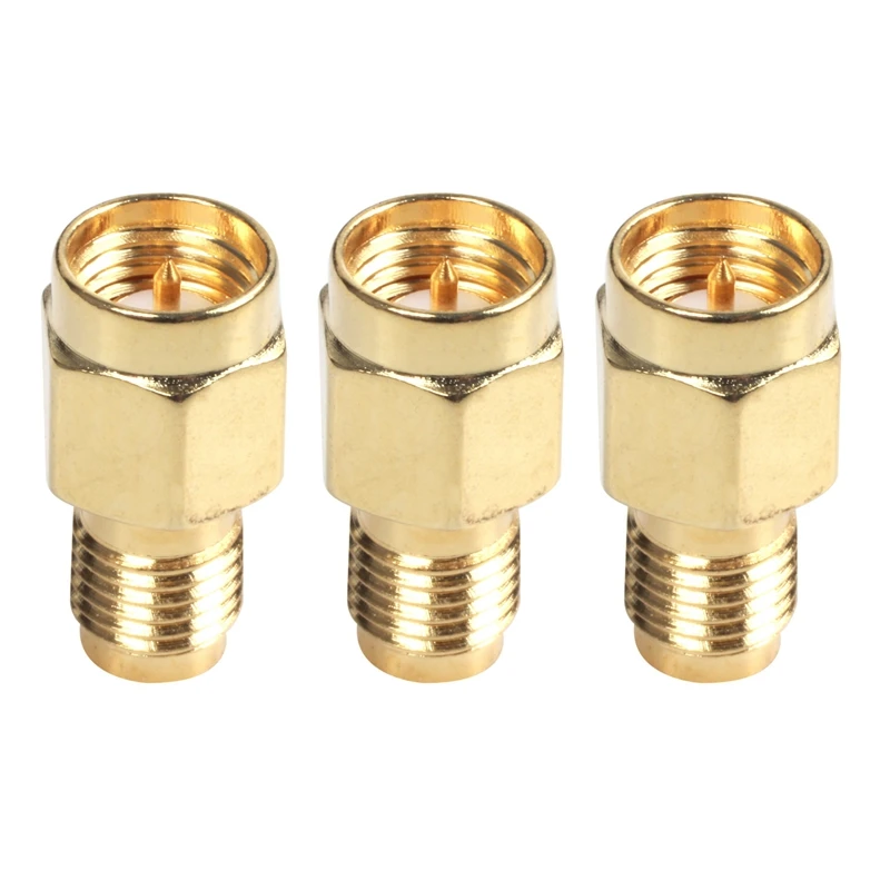 

NEW-3X Durable SMA Male Plug To RP-SMA Female RF Coax Adapter Connector