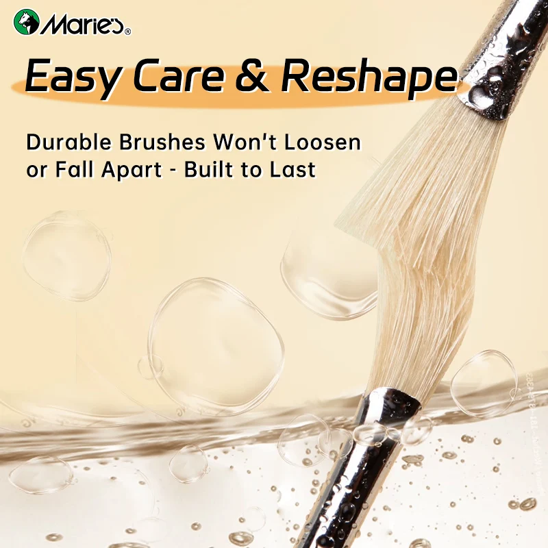 مجموعة فرش طلاء مكونة من 10 قطع، فرش طلاء غواش ممت...