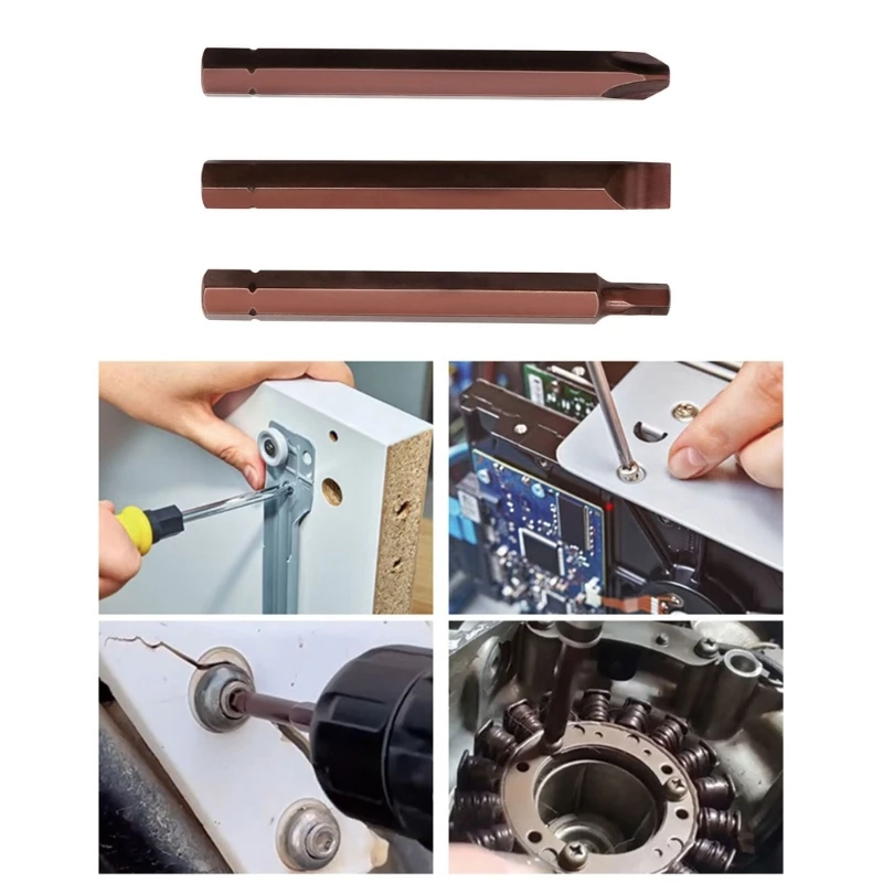 

Anti Slip Electric Screwdriver Drill Bit Set Screw Driver Bit Slotted Impact Screwdriver Bit 8mm PH3 DropShipping