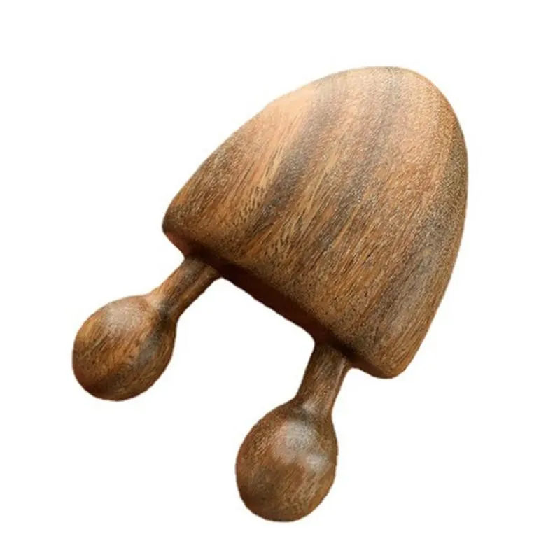 Face Massager Green Sandalwood Facial Massage Comb Wooden Handle Eye Massage Small Snail Comb