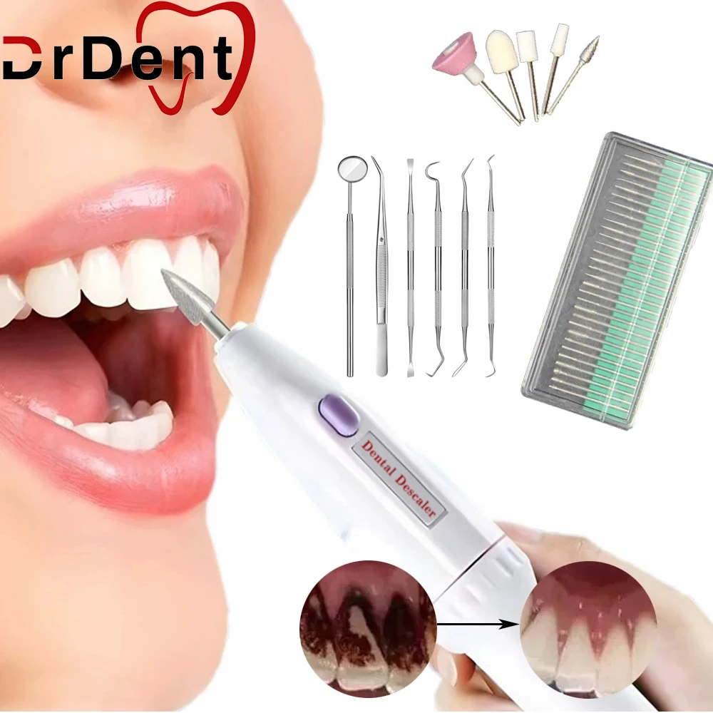 

Multifunction 5 in 1 Dental Teeth Polisher Electric Tooth Cleaner Oral Calculus Tartar Stain Plaque Remover Whitening Cleaning