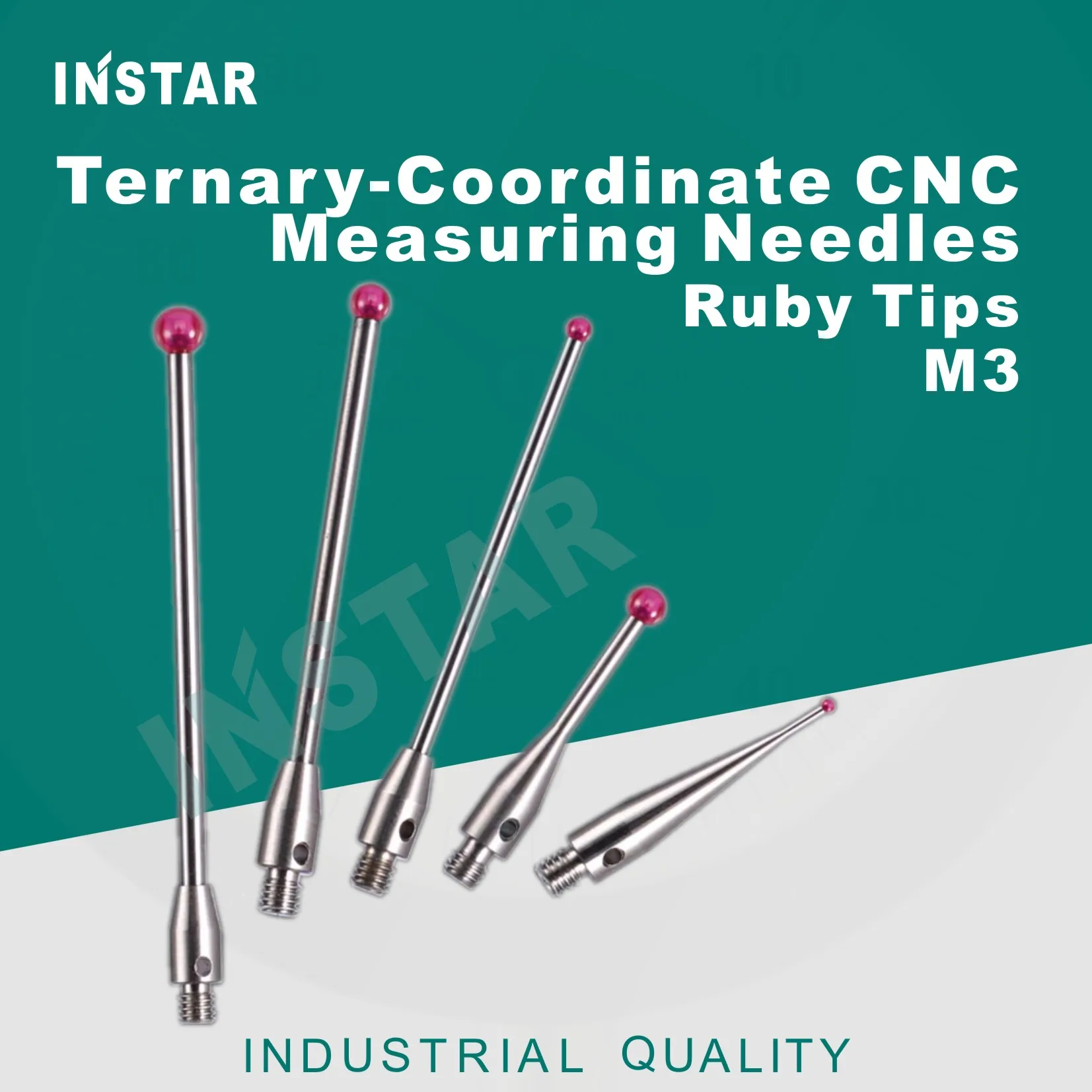 

INSTAR Ternary-Coordinate Measuring Probe M3 D1.0 D2.0 D3.0 D5.0 Ruby Probe Industrial Tungsten Carbide Dial Test Indicator CNC