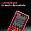 QHTITEC WX666 Digital Mini Multimeter Tester Auto Multimetro True Rms Tranistor Meter with NCV Data Hold 4000counts Flashlight 2
